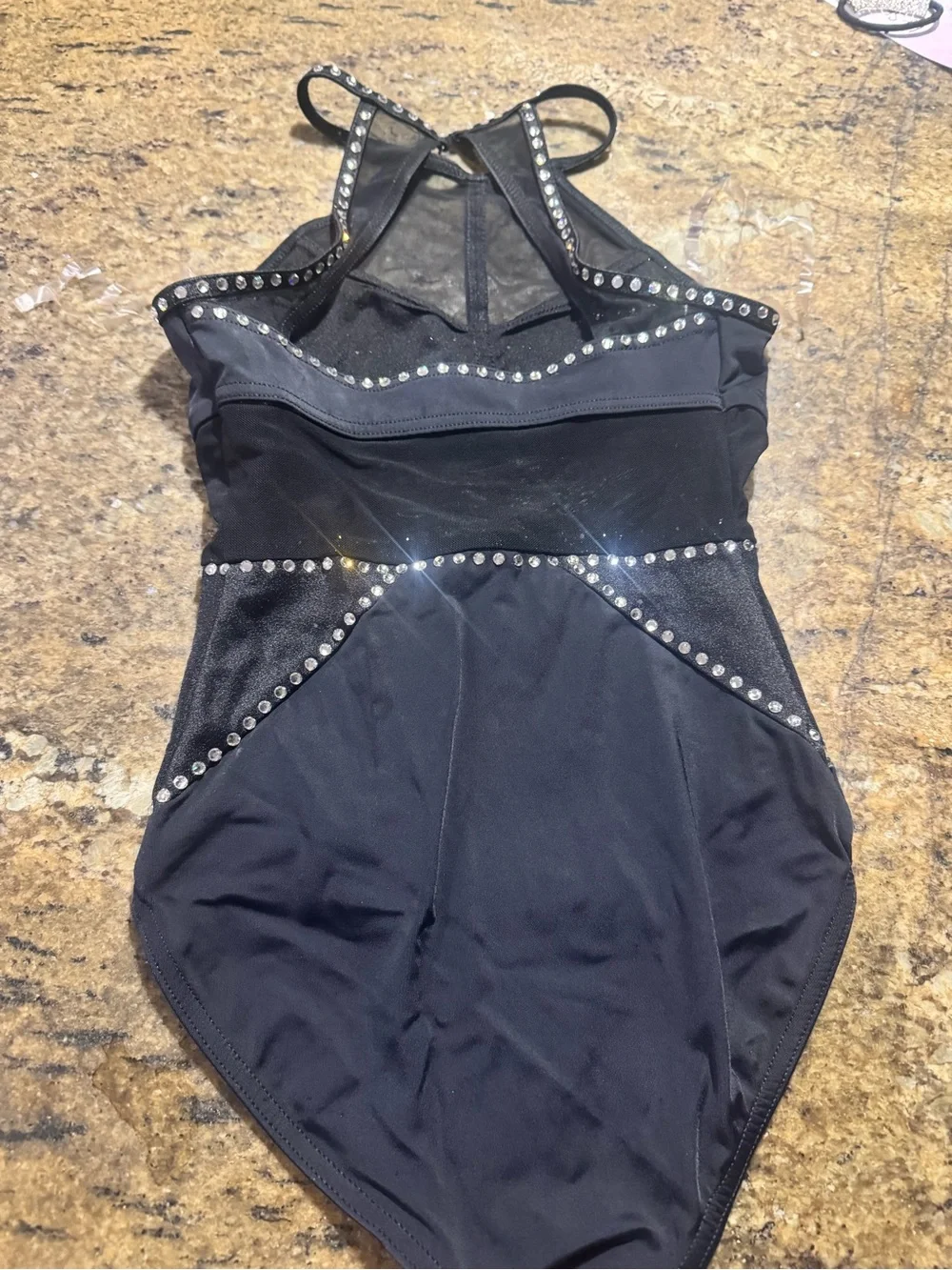 Swarovski Crystal embellished leotard